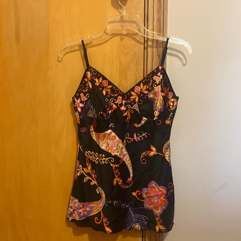 Trina Turk silk camisole top. Size Small